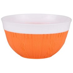 Салатник с ободком "Меланж", 1 л (оранжевый) Alternativa