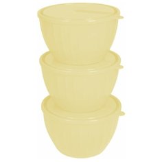 Набор салатников "Fiesta", 0,6 литра, сливочный (3 штуки) Nice&Price