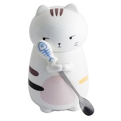 Кружка "Кот с ложкой N 1" Эврика