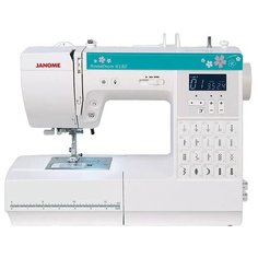 Швейная машина Janome HomeDecor 6180, белый/зеленый