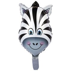 Шарик воздушный на палочке "Зебра" Action!