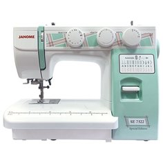 Швейная машина Janome SE 7522, белый/бирюзовый