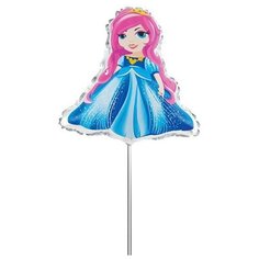 Шар фольгированный "Принцесса", на палочке, 20x20 см Action!