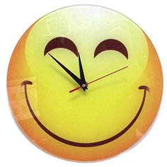 Часы "Смайл 5", стеклянные Эврика