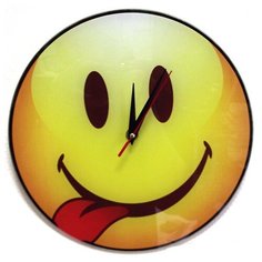 Часы "Смайл 1", стеклянные Эврика