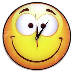 Часы "Смайл 2", стеклянные Эврика