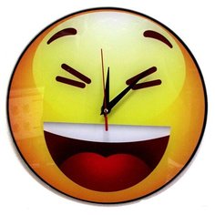 Часы "Смайл 4", стеклянные Эврика