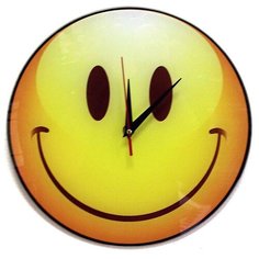 Часы "Смайл 3", стеклянные Эврика