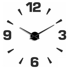 Часы самоклеящиеся 3D "Арабские", цвет: черный Эврика