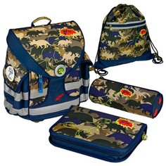 Школьный ранец "ТиРекс Ворлд. T-Rex World. Ergo Style+" с наполнением Spiegelburg