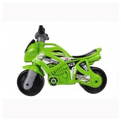 Каталка-мотоцикл "Racing", световые эффекты, цвет: зелёный RT