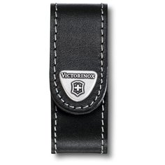 Чехол на ремень Victorinox для ножей "NailClip", 65 мм, на липучке, кожаный, чёрный