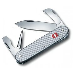 Victorinox. Нож перочинный "Pioneer", 6 функций, 93 мм, алюминиевая рукоять, серебристый