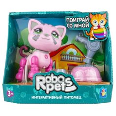 Интерактивная игрушка "Robo Pets. Милашка котенок", розовый 1 Toy