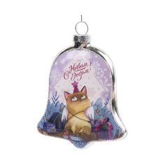 Украшение елочное "Котик на подарках", 7x1,5x8 см Феникс Present