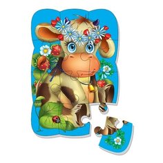 Мягкий магнитный пазл для малышей "Коровка" Vladi Toys