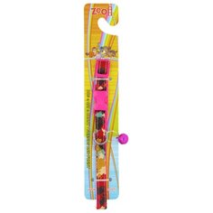 Ошейник с пластиковой косточкой 10 мм x 30 см "Модерн", цвет: розовый Zoo One