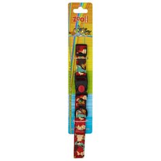 Ошейник с пряжкой фастекс-фиксатор 20 мм x 45 см "Модерн", цвет: красный Zoo One