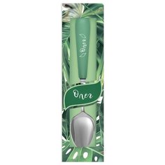 Именная ложка с надписью "Flora. Олег" BE Happy