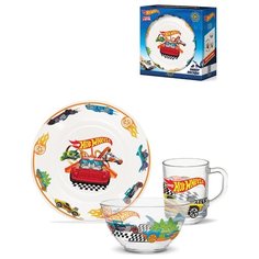 Набор посуды детский PrioritY "Hot Wheels", 3 предмета