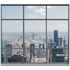 Фотообои/B коллекция Фотообои/B коллекцияВид на мегаполис 300х270 см Divino