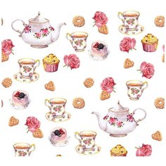 Фотообои/E коллекция Фотообои/E коллекцияЧай с пирожными 300х270 см Divino