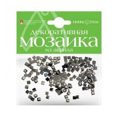 Мозаика декоративная из акрила, цвет: черный Альт