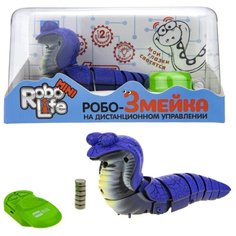 Интерактивная игрушка 1Toy Робо-Змейка, на ИК-пульте, синяя (Т18752)