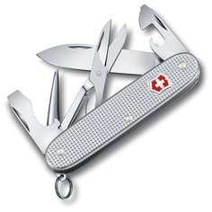 Нож перочинный Victorinox "Pioneer X", 9 функций, алюминиевая рукоять, серебристый