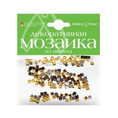 Мозаика декоративная из акрила, цвет темно-желтый, 4x4 мм, 200 штук Альт