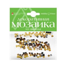 Мозаика декоративная из акрила, цвет темно-желтый, 4x4 мм, 200 штук Альт