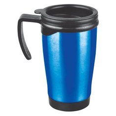 Термокружка "Лайма", 400 мл, нержавеющая сталь, пластиковая ручка, синяя