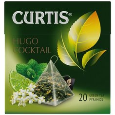 Чай зеленый Curtis Hugo cocktail в пирамидках, 20 шт.
