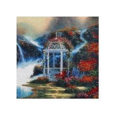 Набор для вышивания бисером Alisena "Беседка у ручья", 30x30 см, арт. ВН1001