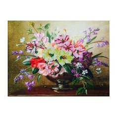 Набор для вышивания бисером Империя бисера "Полевые цветы", 38x28 см, арт. ИБК-100