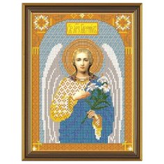 Набор для вышивания бисером "Святой Архангел Гавриил", 18x24 см, арт. С9005 Nova Sloboda