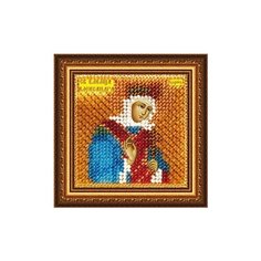 Рисунок на ткани для вышивания бисером "Святая Мученица царица Александра", 6,5x6,5 см, арт. 4046 Вышивальная Мозаика
