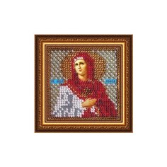 Рисунок на ткани для вышивания бисером "Святая Мученица София", 6,5x6,5 см, арт. 4050 Вышивальная Мозаика