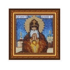 Рисунок на ткани "Святой Пафнутий", 6,5x6,5 см, арт. 4053 Вышивальная Мозаика