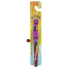 Ошейник с пластиковой косточкой 10 мм x 30 см "Радуга", цвет: фиолетовый Zoo One