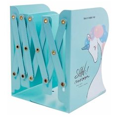 Подставка для книг, бумаг, тетрадей раздвижная волшебный Единорог (голубой) Pastila