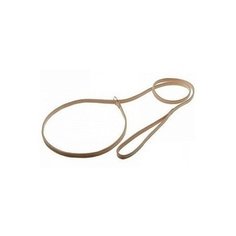 ZooOne. Поводок-удавка с кольцом (лента-чулок), цвет: темно-бежевый, 5 мм x 120 см