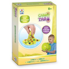 Набор 1 TOY Слайм тайм. Надувной с фигурками фрукты Т19664 желтый