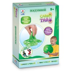 Набор 1 TOY Слайм тайм. Надувной с фигуркой зомби Т19665 зелeный