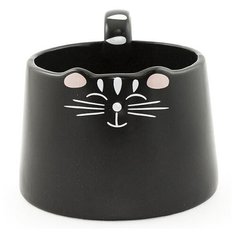Кружка "Котик счастливый", 300 мл, цвет: черный Эврика