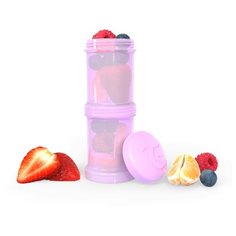 Контейнер для сухой смеси Twistshake, цвет: пастельный фиолетовый (Pastel Purple), 100 мл, 2 штуки