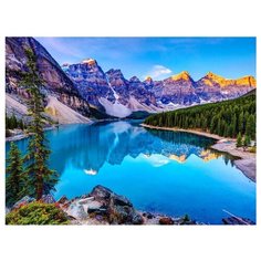 Картина по номерам "Озеро в Канаде" (19 цветов) Molly