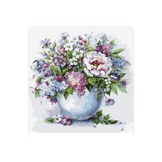 Картина по номерам "Нежные цветы в белой вазе", 40х50 см Цветной