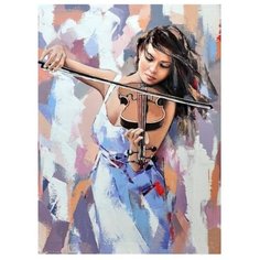 Картина по номерам "Звуки музыки" (18 цветов) Molly