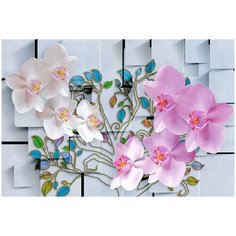 Фотообои/L КоллекцияОрхидеи и витражные веточки 400х270 см Divino